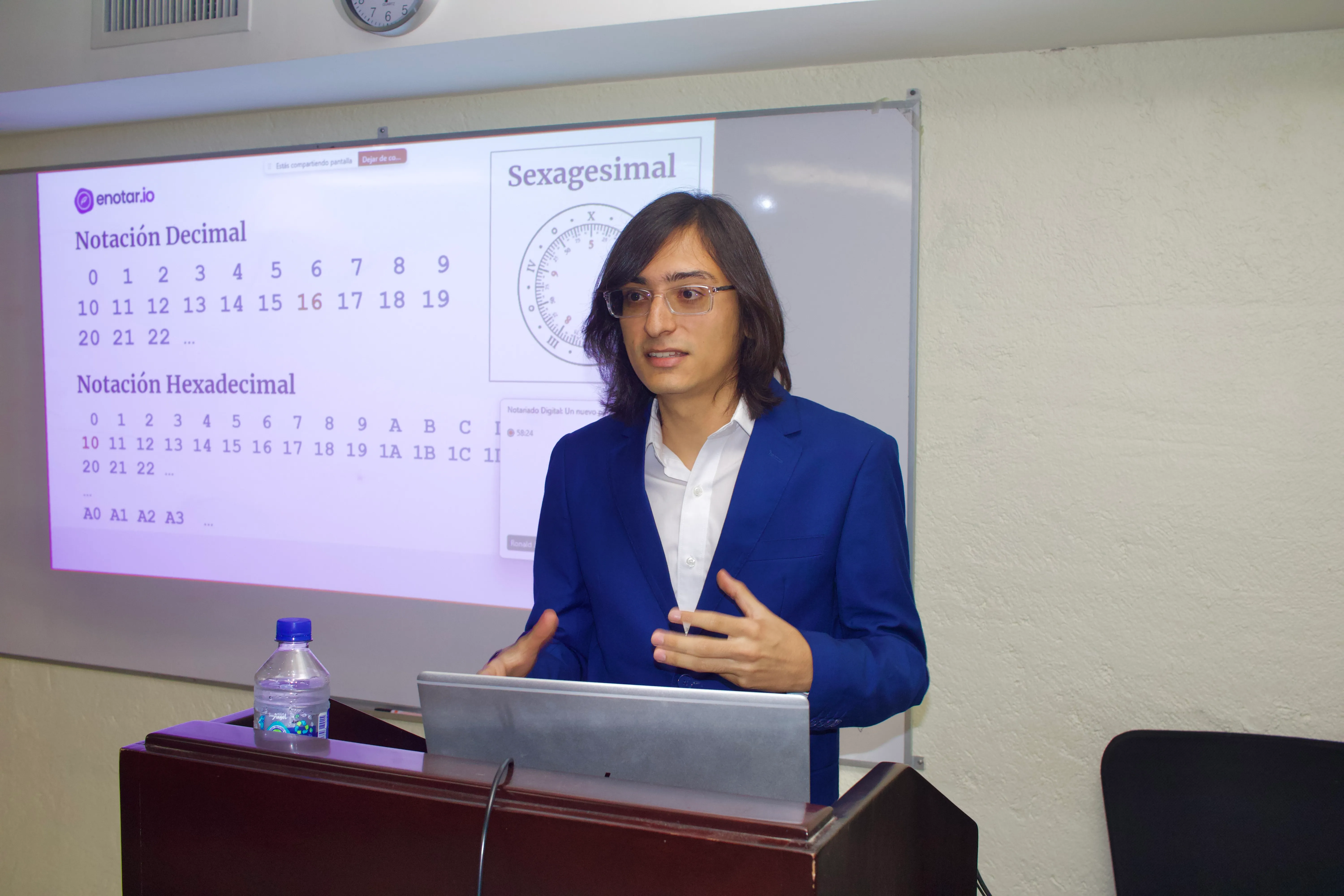 Ronald Mora Director de Ingeniería en Sistemas UACA - Fabricio Espinoza CEO enotar.io - Leonardo Ugalde Director de la Carrera de Derecho UACA